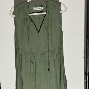 Olive green Tank dress